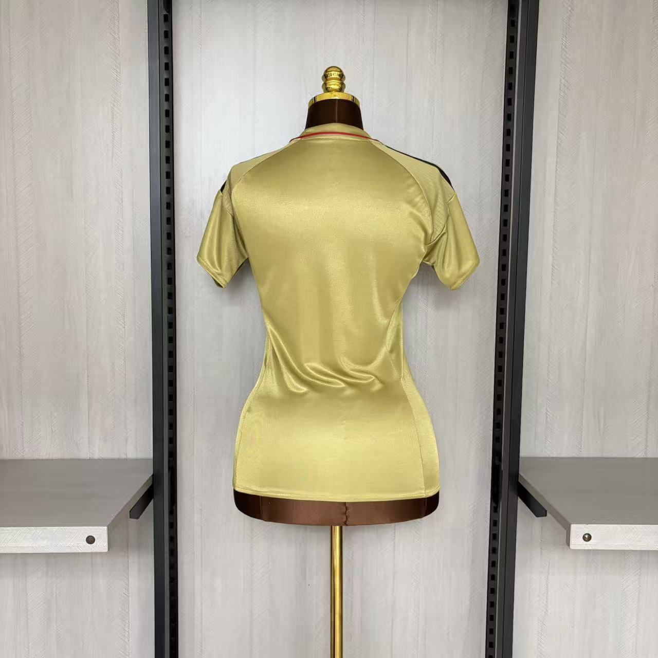 2016 Women Retro Recife Sports Gold Jersey