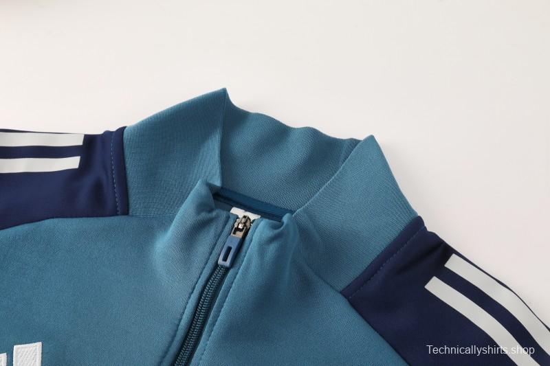 25/26 Arsenal  Navy Blue  Full zipper Jacket Tracksuit+ long pants