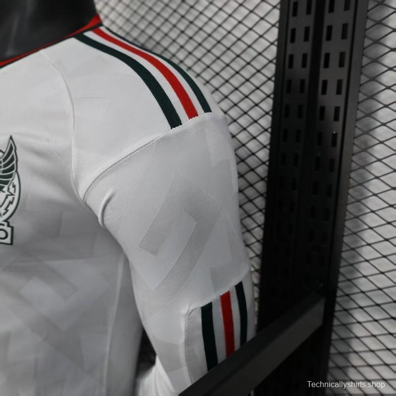 Player Version 2026 Mexico Away White Long Sleeve Jersey