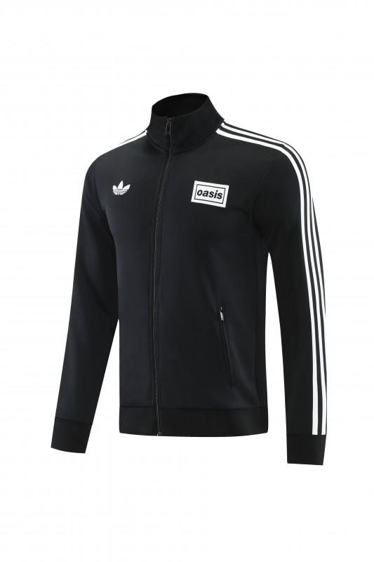 2026 Adidas Black Full Zipper Jacket + Long Pants