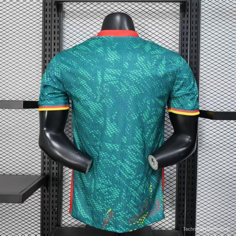 2026 Player Version Cameroon Green with Colorful Dot Pattern Jersey