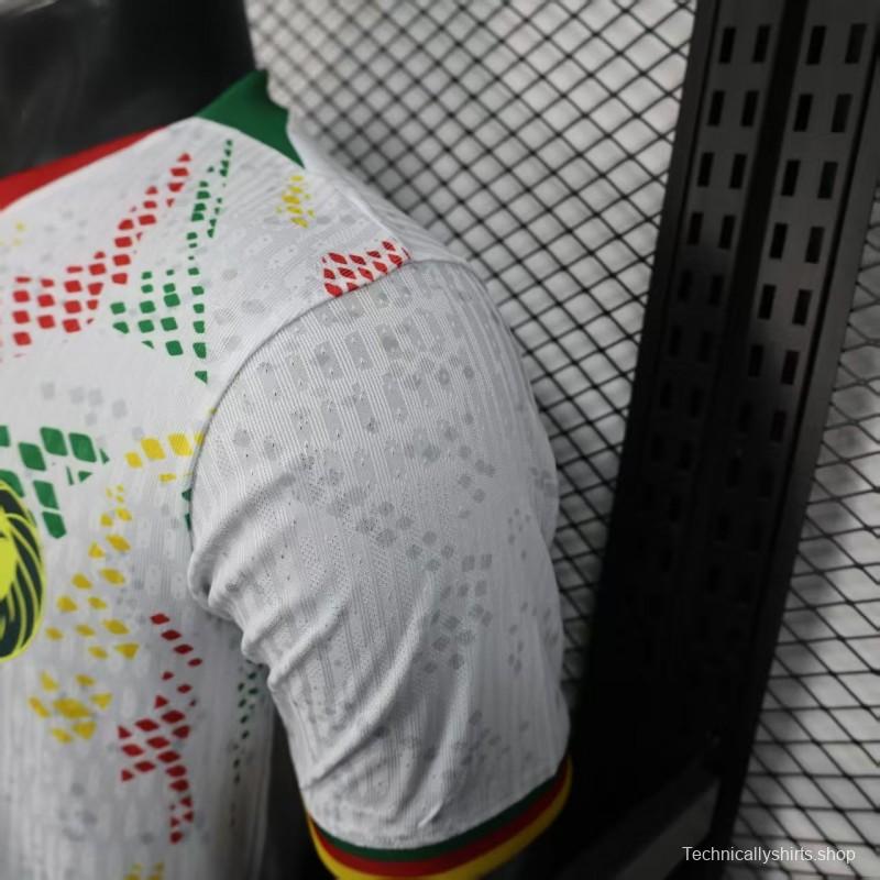 2026 Player Version Cameroon Home White with Red, Dot Pattern Jersey