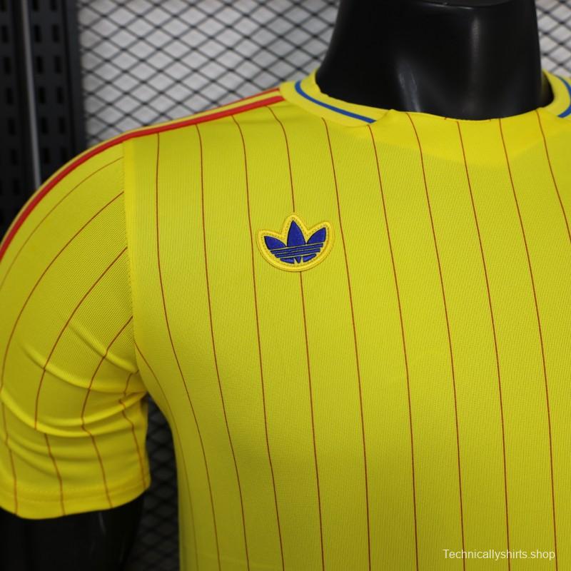 Player Version 2026 Colombia Yellow Terrace Icons Jersey