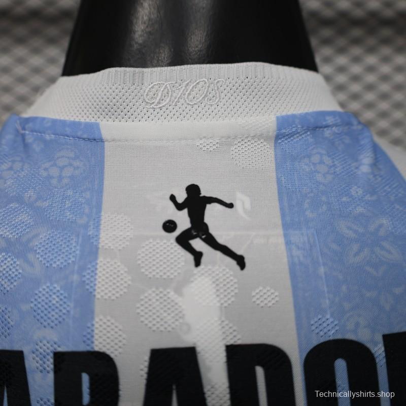 Player Version 2026 Argentina Home Light Blue & White Vertical Stripe Special Edition Jersey