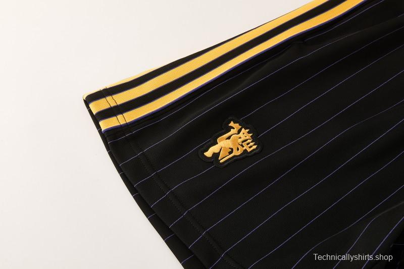 26/27  Manchester United Black Short Sleeve+Soccer Shorts