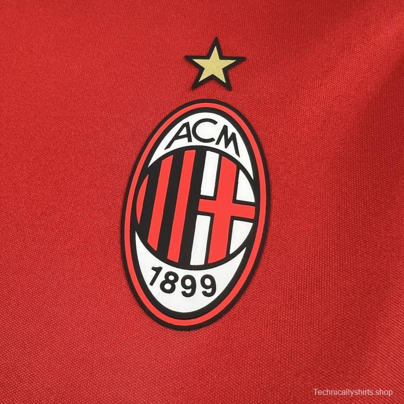 25/26 AC Milan x Slam Jam Limited Edition Long Sleeve Red Forth Jersey
