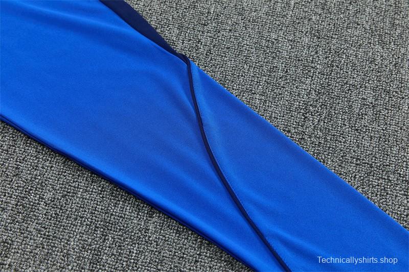 2026 Inter Milan Royal Blue Half  Zipper Jacket Tracksuit + Long Pants (Nike)