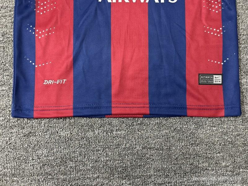 Retro Kids 14/15 Barcelona Home Long Sleeve Jersey