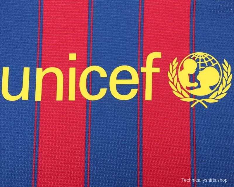Retro Kids 09/10 FC Barcelona Home Jersey
