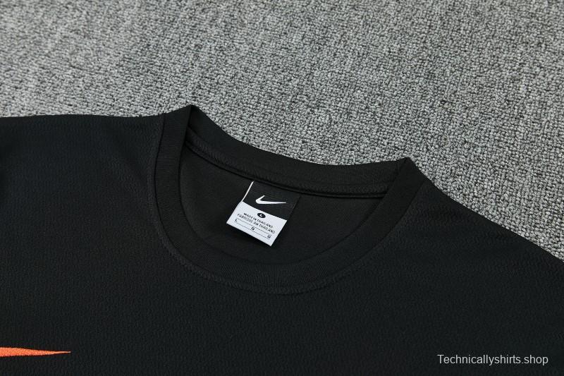26/27 Inter Milan Black Short  Sleeve Tracksuit + Long Pants