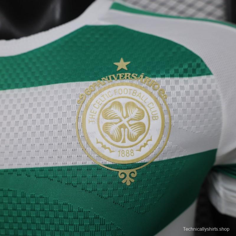 Player Version 26/27 Celtic Green & White Hooped Home Jersey