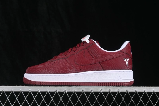 Nike Air Force 1 '07 Low Kobe Casual Sneakers with Full-Length Air Cushion - IB0018-600