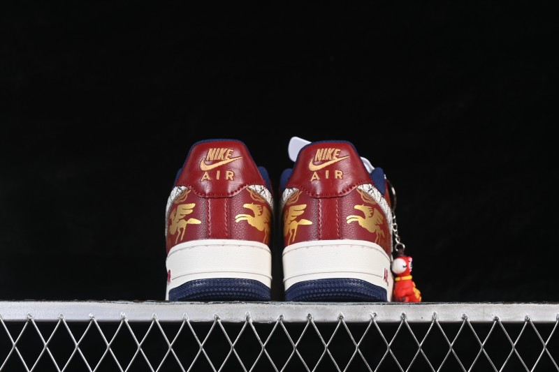 Nike Air Force 1 '07 Low Year of the Horse Limited Edition Auspicious Cloud Gold Pattern Casual Sneakers - NH0601-535