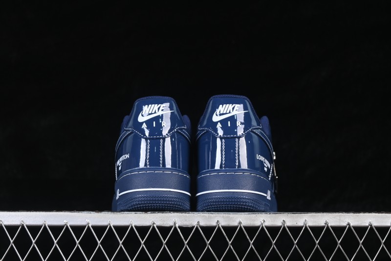 Nike Air Force 1 '07 Low Louis Vuitton Collaboration Casual Sneakers in Iridescent Blue - NH0601-524