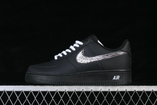 Nike Air Force 1 '07 Low Anime Theme Black Swoosh Skateboarding Shoes - ZH0316-123