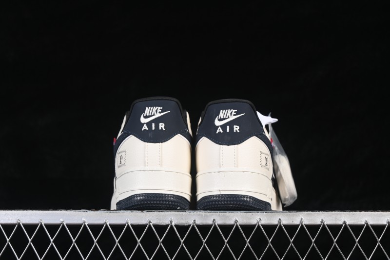 Nike Air Force 1 '07 Low LV Collab Classic Black and Sail Casual Sneakers - LD1999-022