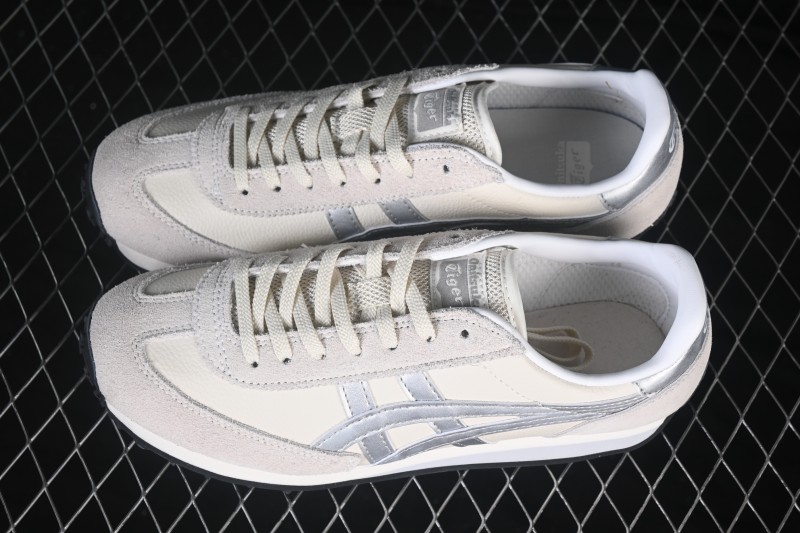 Onitsuka Tiger EDR 78 Retro Running Shoes with Comfort Cushioning and Non-Slip Rubber Outsole - 1183B411-104
