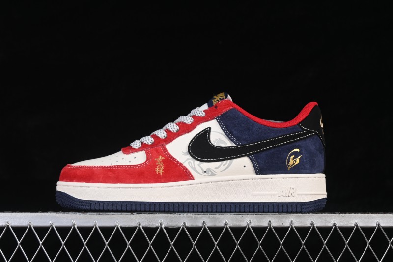 Nike Air Force 1 '07 Low Year of the Horse Special Edition Running Shoes with Red Accents - FC1688-265