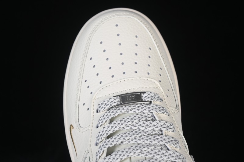 Nike Air Force 1 '07 Low LV Collaboration Black White Gold Casual Sneakers - XX3168-158