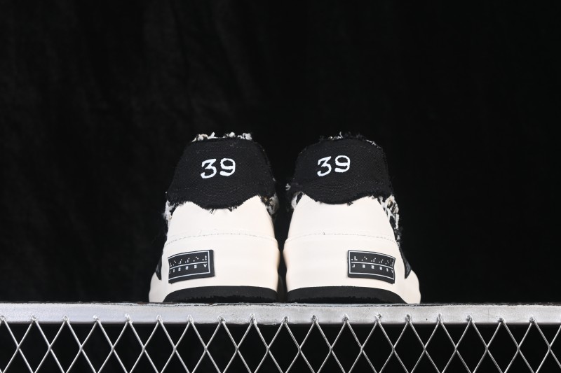 xVESSEL Deconstructed Chunky Sole Low-Top Casual Sneakers with Tweed Texture and 4CM Platform - S19X001B