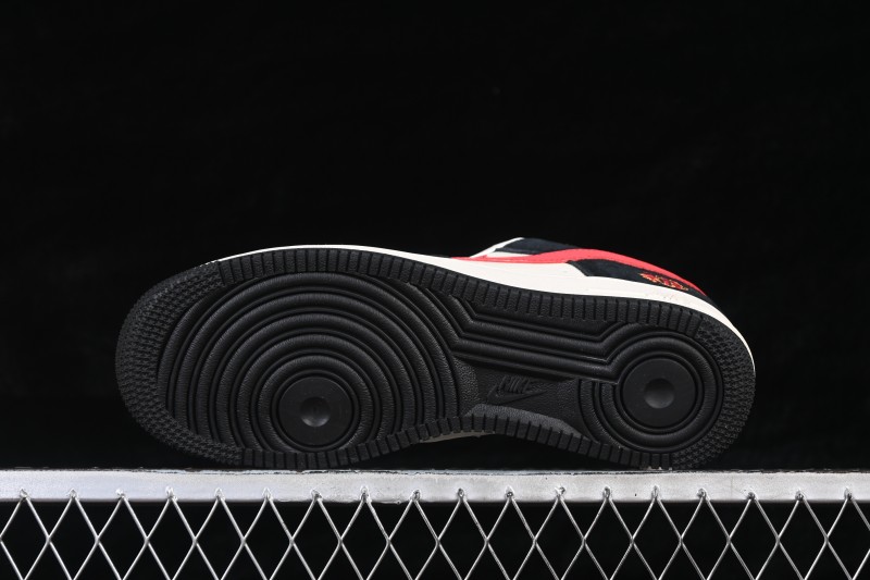 Nike Air Force 1 '07 Low Chinese New Year Limited Edition Red Black Contrast Low-Top Casual Skateboarding Shoes - MZ9588-835