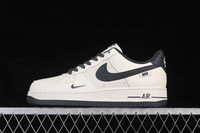 Nike Air Force 1 '07 Low Retro Basketball Shoes with Classic White and Dark Grey Colorway - SM6668-119
