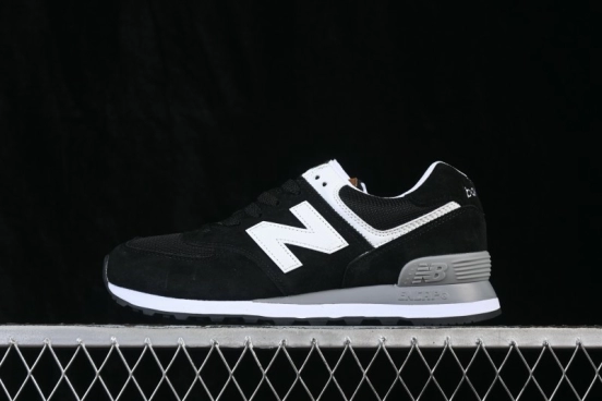 New Balance 574 Retro Running Shoes with Classic Suede and Mesh Upper - ML574UC
