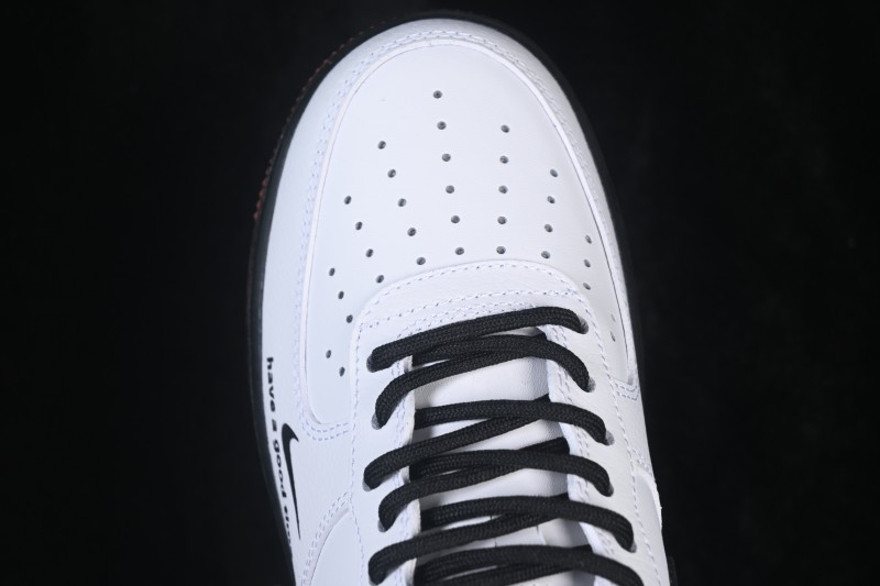 Nike Air Force 1 '07 Low Anime Style Classic Black and White Contrast Casual Sneakers - ZH0316-161