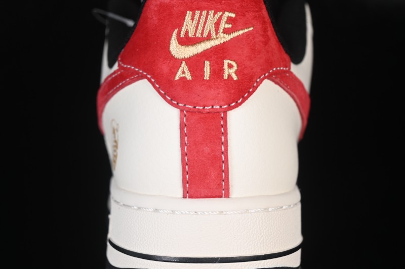 Nike Air Force 1 '07 Low Lunar New Year Red and Black Fortune Low-Top Casual Sneakers - XD0028-011