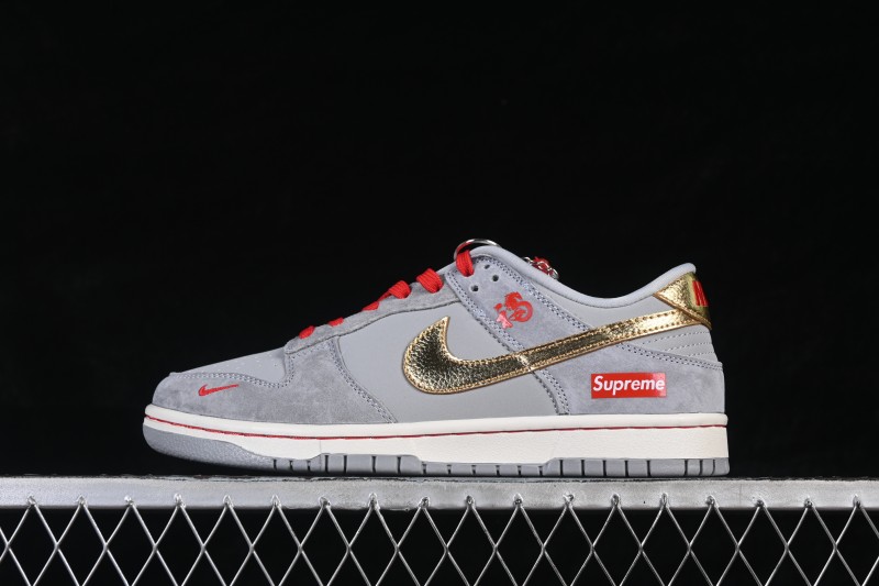 Nike SB Dunk Low Year of the Horse Limited Edition Basketball Shoes with Premium Grey and Gold Accents - NH0601-485