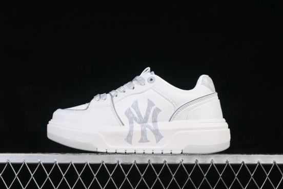 NY MLB Bigball Chunky Liner Denim Monogram New York Yankees Elevated Casual Sneakers - 3ASXM046N50GRL