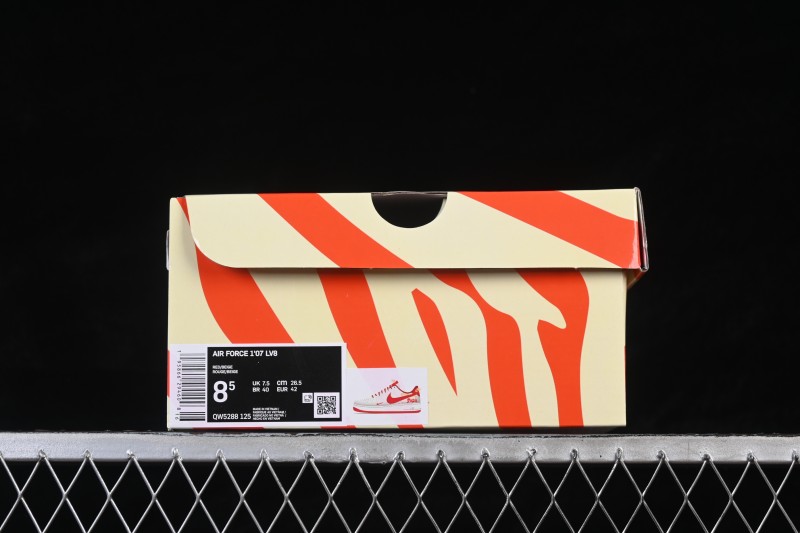 Nike Air Force 1 '07 Low Chinese New Year Limited Edition Basketball Shoes in White Wine Red - QW5288-125