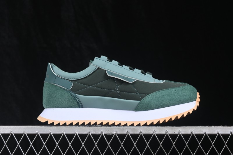 Moncler Pacey2 Lace-Up Round-Toe Low-Top Lifestyle Sneakers in Green - Pacey2