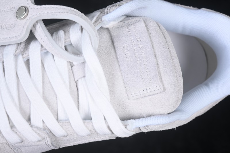 Off-White Out Of Office Low-Top Sneakers in Vintage Grey White - OMIA189S24LEA0010160