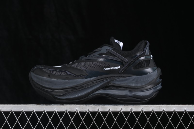 Balenciaga Jet Embroidered Print Round Toe Thick Sole Low Top Dad Shoes - WMRTN1000