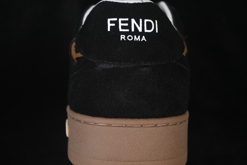 Fendi Match Round Toe Thick Sole Low-Top Casual Sneakers - AHH2F1FHS