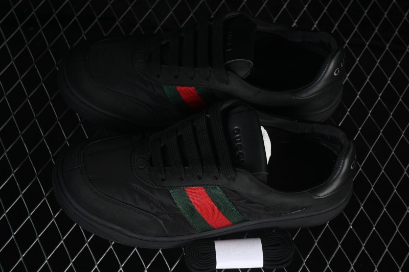 Gucci Primavera Screener Distressed Nylon Casual Sneakers - FAGIV9078