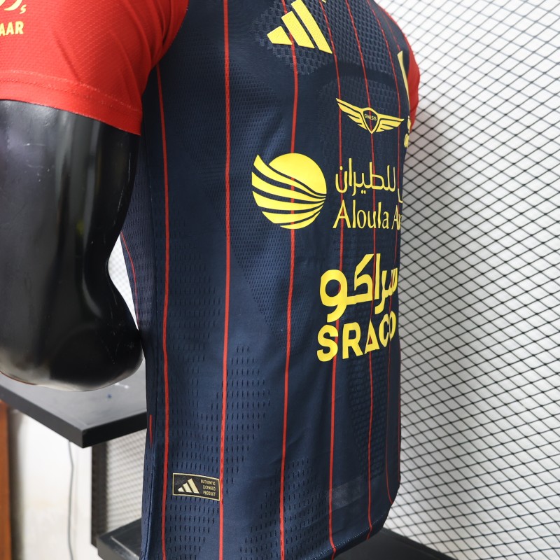 Player Version 26/27  Al-Qadsiah Third Navy Red Jersey
