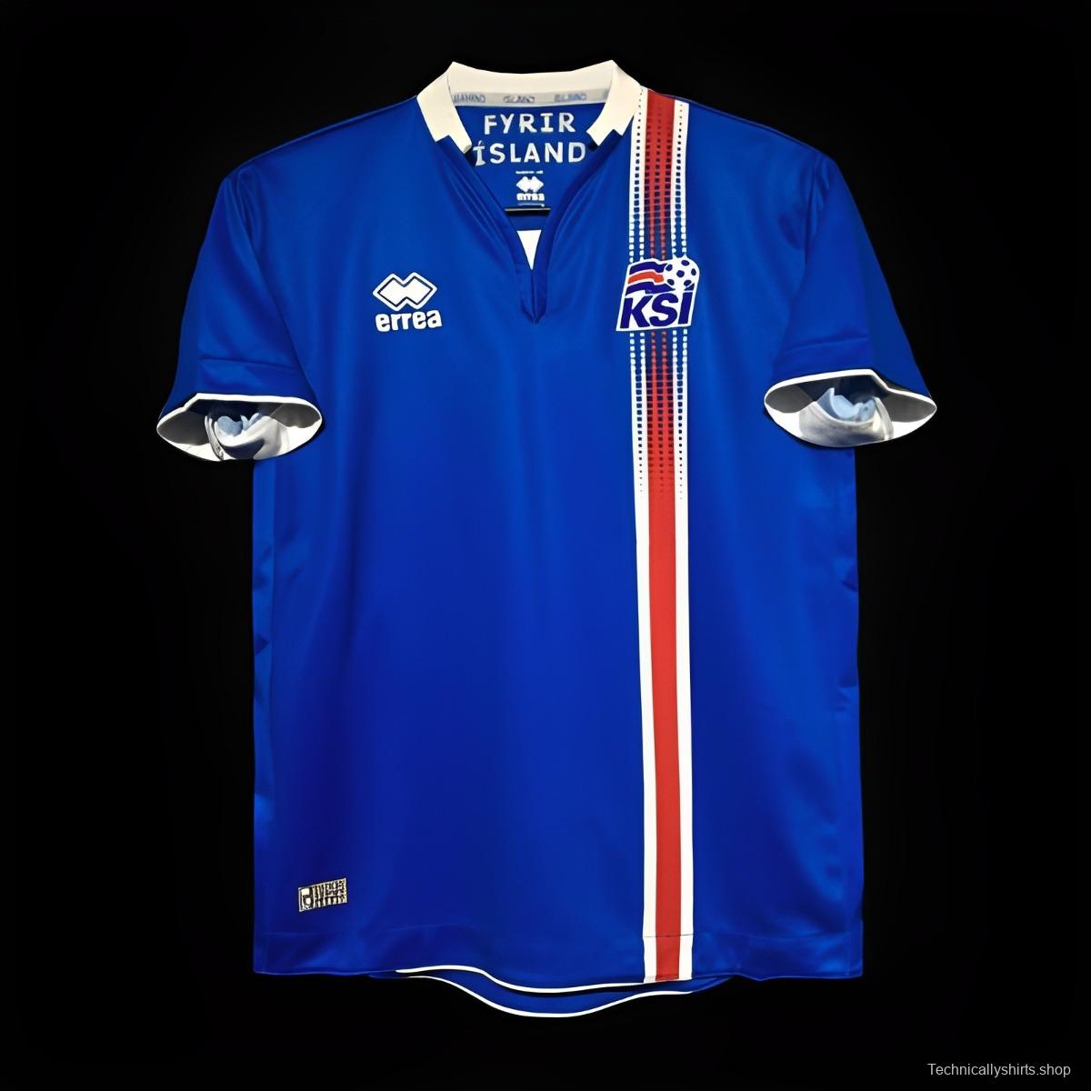 Retro 2016 Iceland Home Jersey