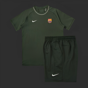 23/24 Barcelona Dark Green Cotton Short Sleeve Jersey+Shorts