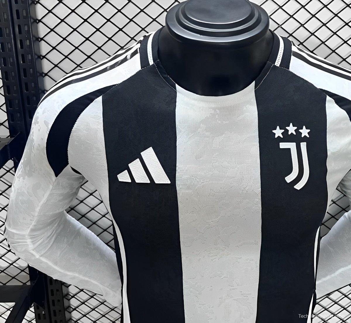 Player Version 24/25 Juventus Home Long Sleeve Jersey