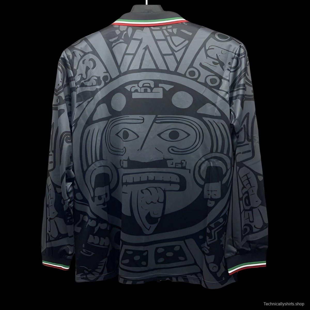 Retro 1998 Mexico Third Black Long Sleeve Jersey