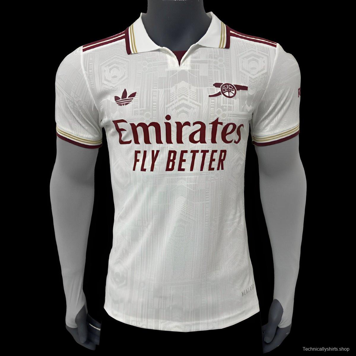 Player Version 25/26 Arsenal Away White Jersey