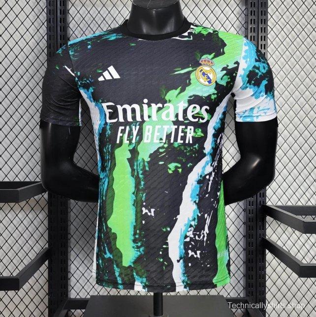 25/26 Player Version Real Madrid Black Splash Art Special Edition Jersey