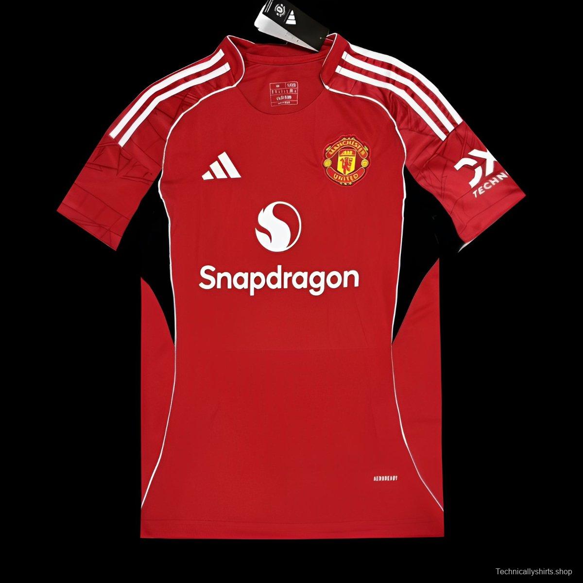25/26 Manchester United Home Jersey