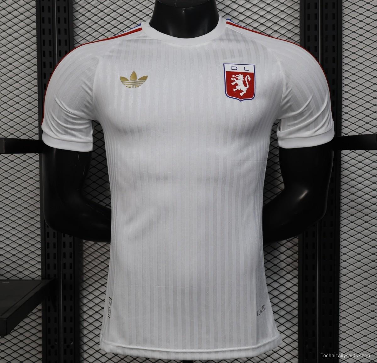 Player Version 25/26 Olympique Lyon 75 Year Anniversary White Jersey