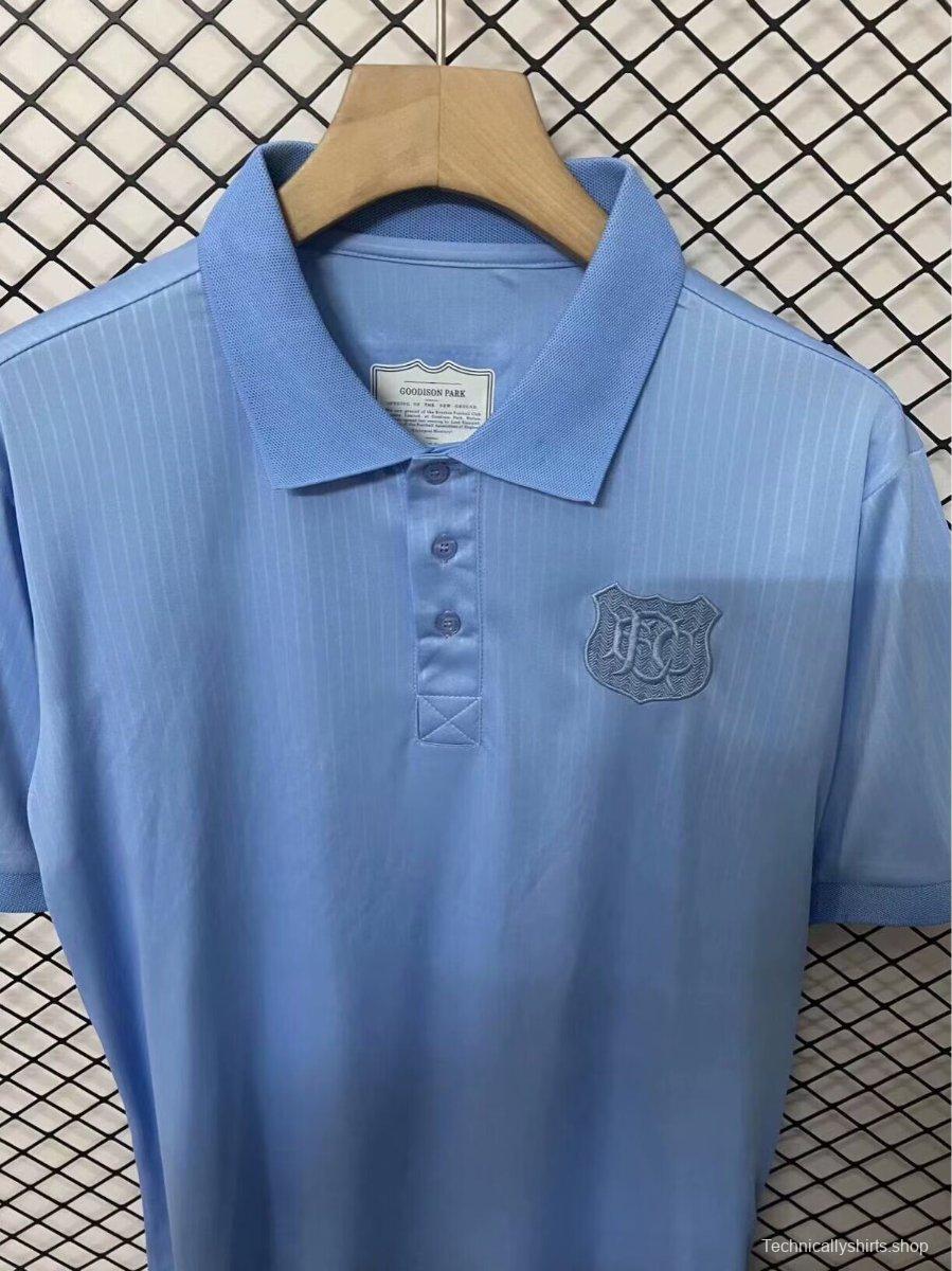 25/26 Everton Heritage Blu Limited Edition Polo Jersey