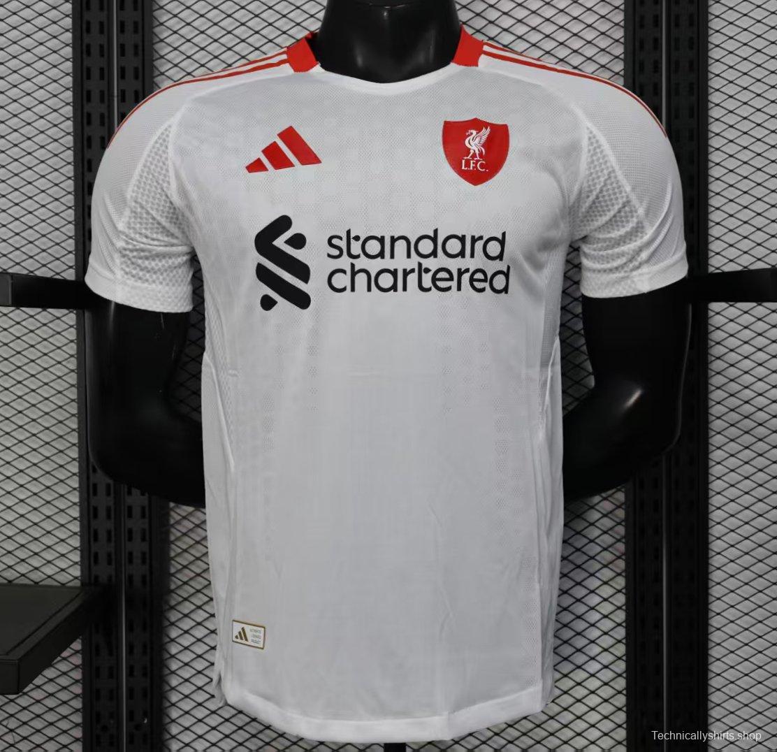Player Version 25/26 Liverpool Away White Jersey