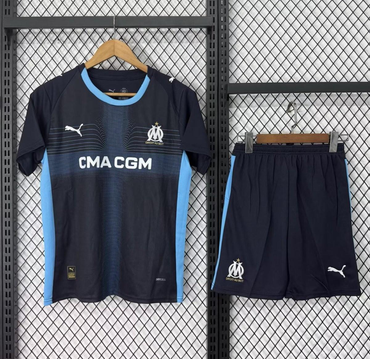 25/26 Kids Olympique Marseille Away Jersey