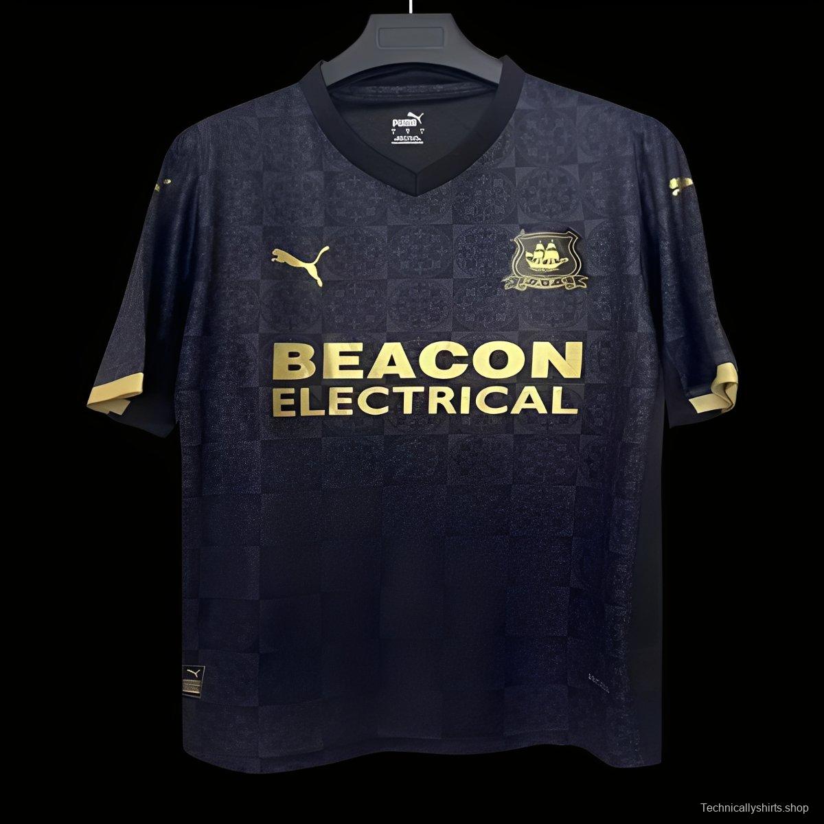 25/26 Plymouth Argyle Away BLACK Jersey
